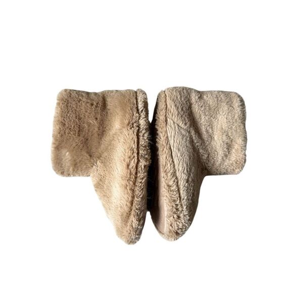 Aerie AEO Bootie Faux Fur Slipper Size M Tan Ankle - Picture 4 of 7